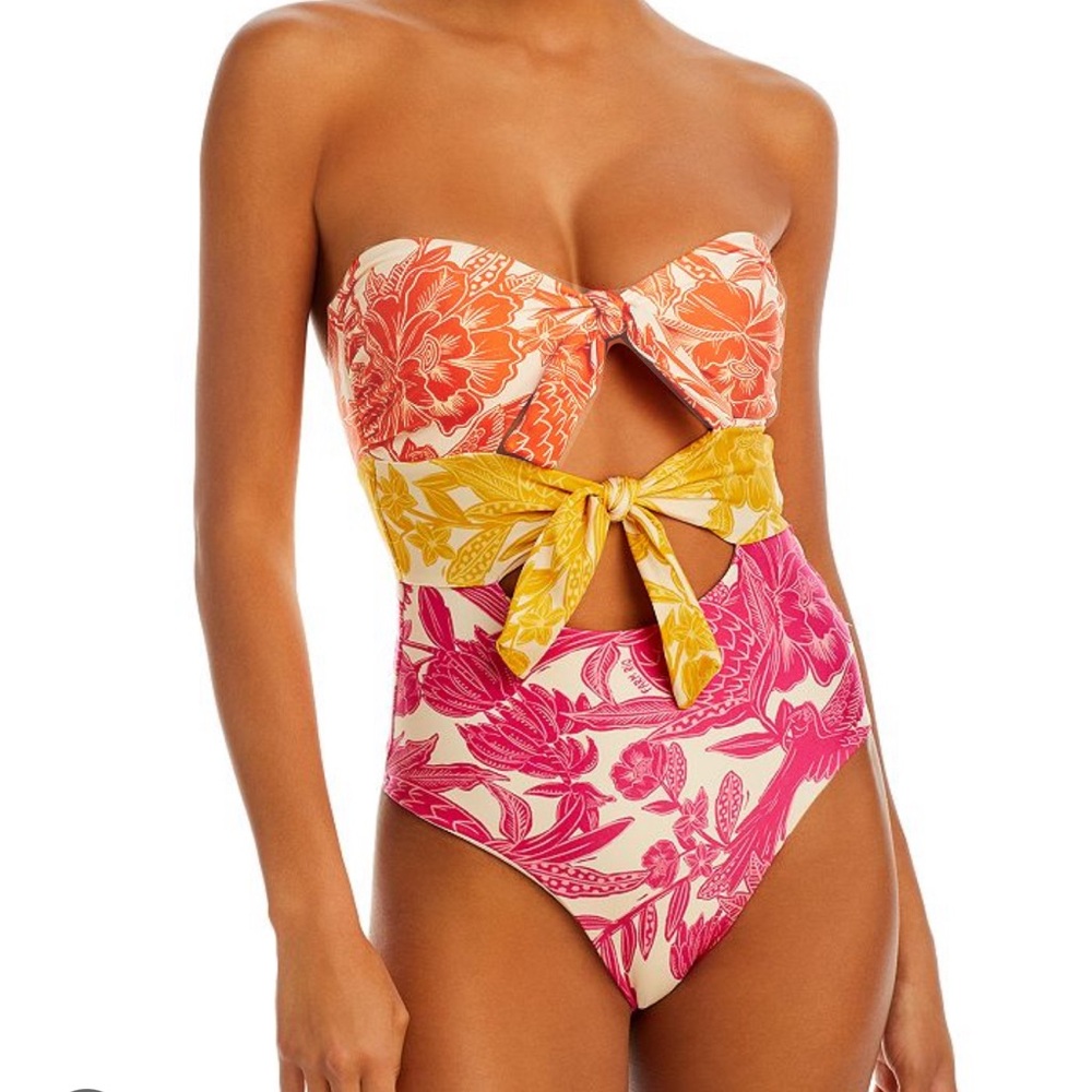 NWT xsmall tropical woodcut farm rio one piece